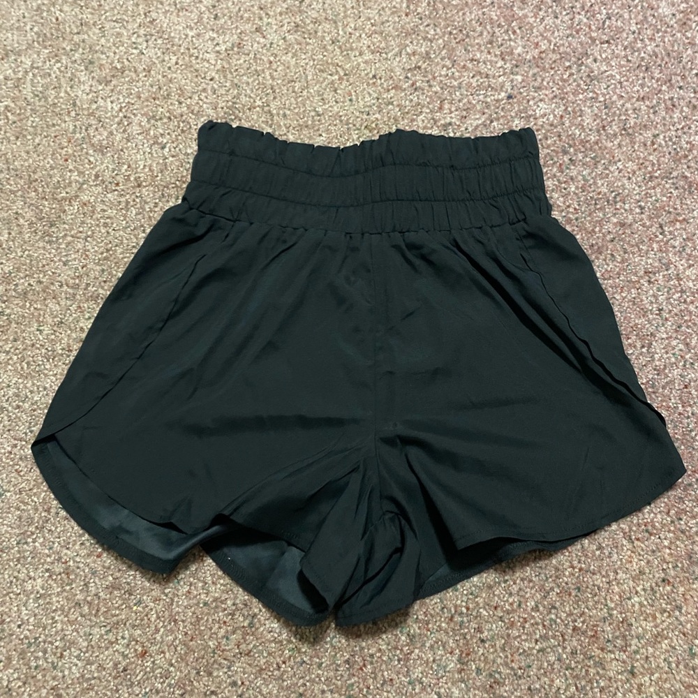 Shein black high waisted shorts